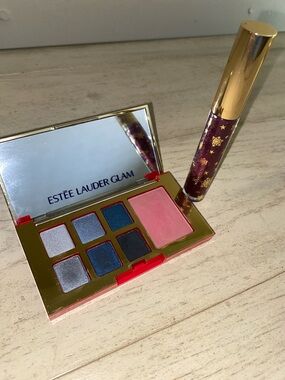 New Estee Lauder Holiday Makeup 💄 Set, eyeshadow palette & Berry Lip Gloss